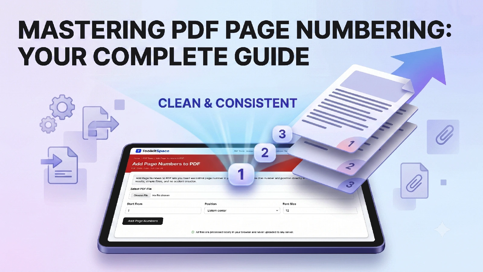 How to Add Page Numbers to PDF (Clean and Consistent)