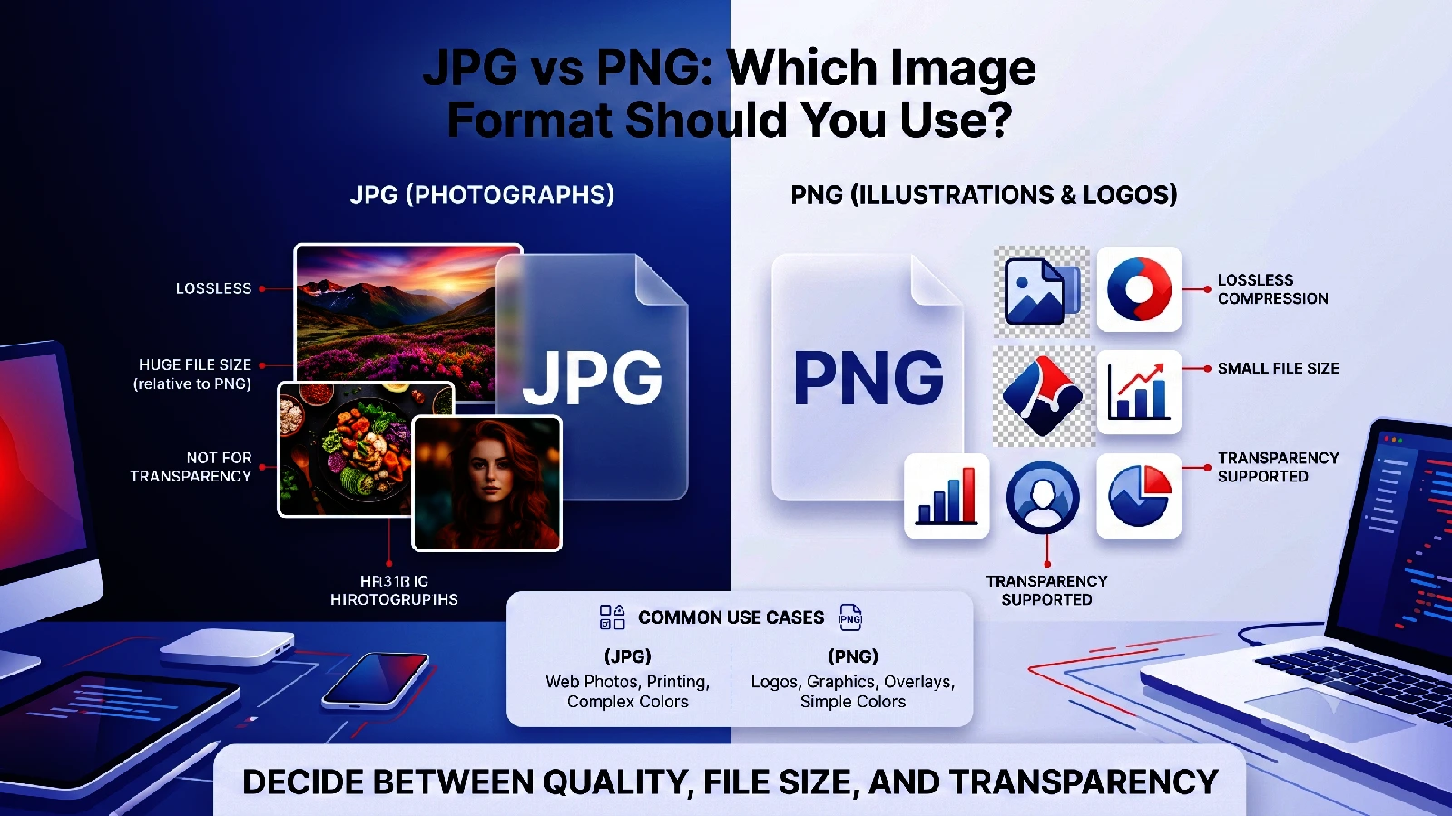 JPG vs PNG - Which Image Format Should You Use?